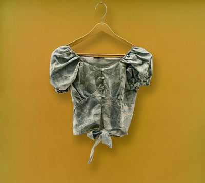 Boho Print Layered Long Sleeve Blous