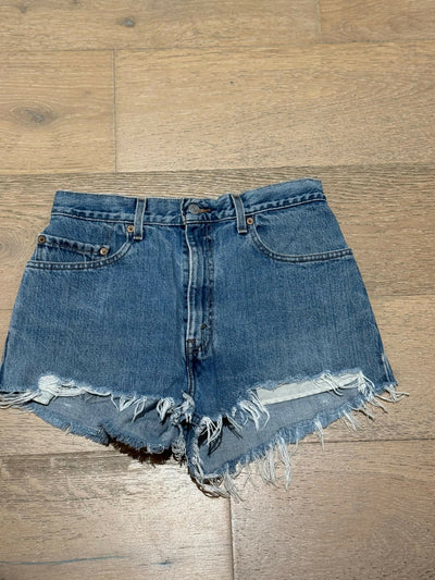 Vintage Frayed Denim Shorts