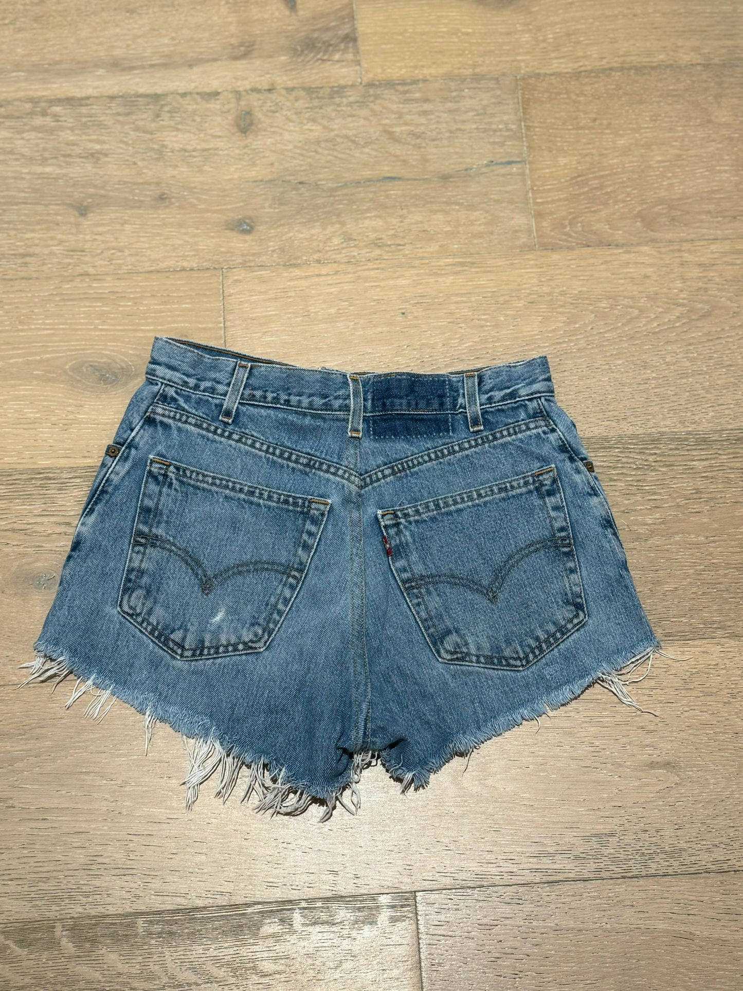 Vintage Frayed Denim Shorts