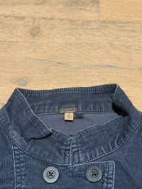 Ruffled Dark Denim Jacket