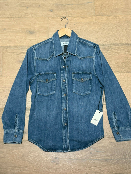 Classic Denim Button-Up Jacket