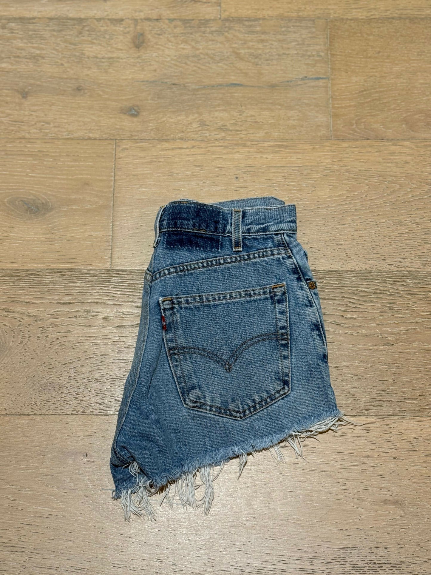 Vintage Frayed Denim Shorts
