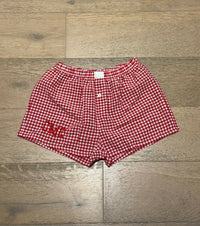 Red Gingham Lounge Shorts