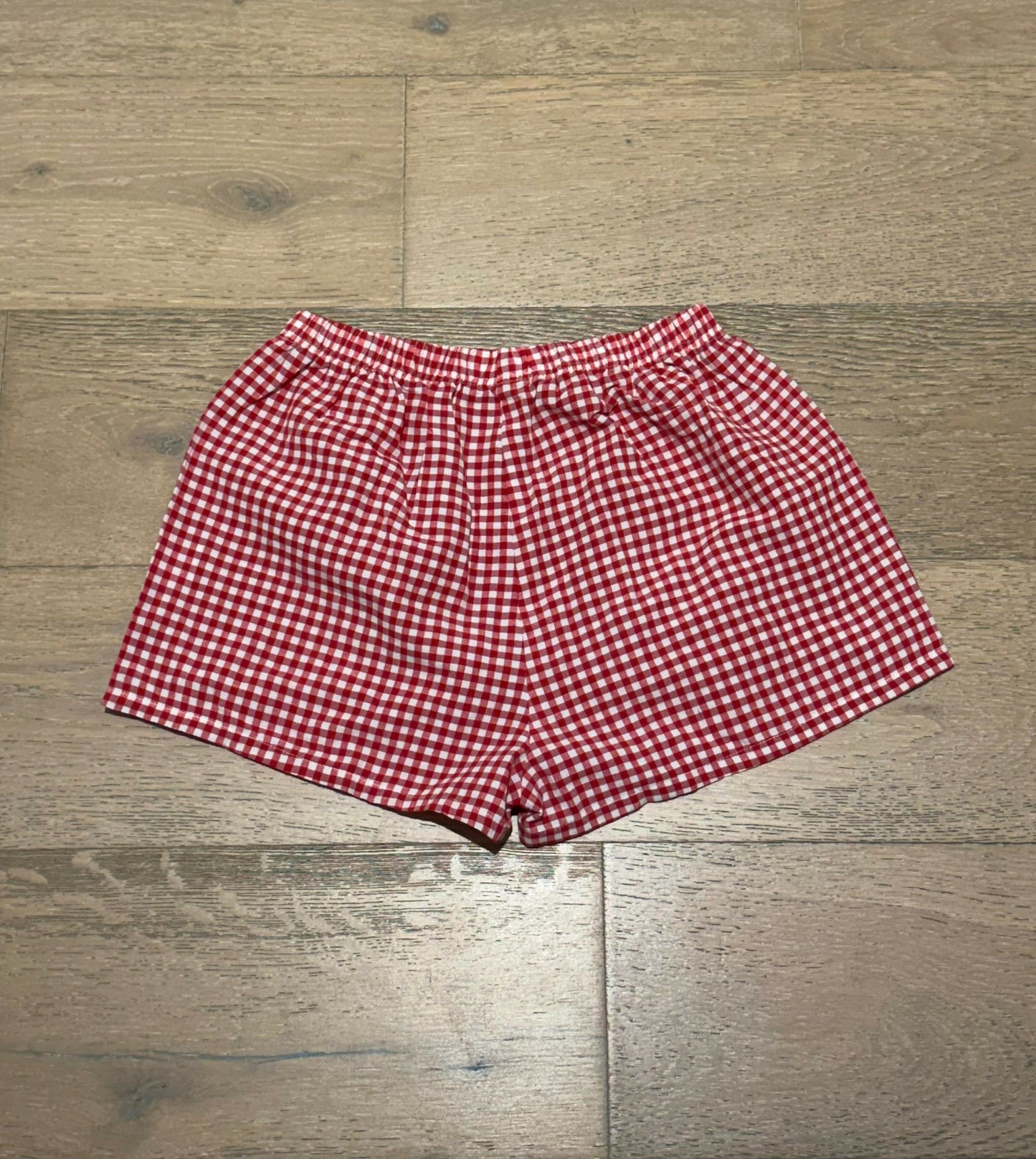 Red Gingham Lounge Shorts
